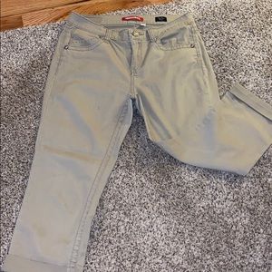 Khaki capri pants